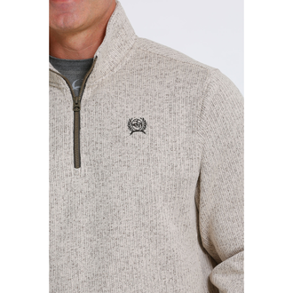 Cinch Cinch 1/4 Zip Sweater - Cream