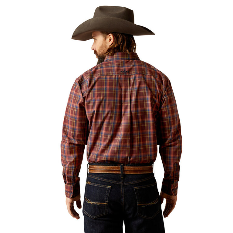 Ariat Ariat Pro Scotty L/S Shirt - Dark Red Plaid