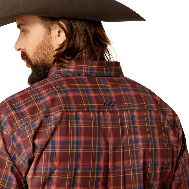 Ariat Ariat Pro Scotty L/S Shirt - Dark Red Plaid