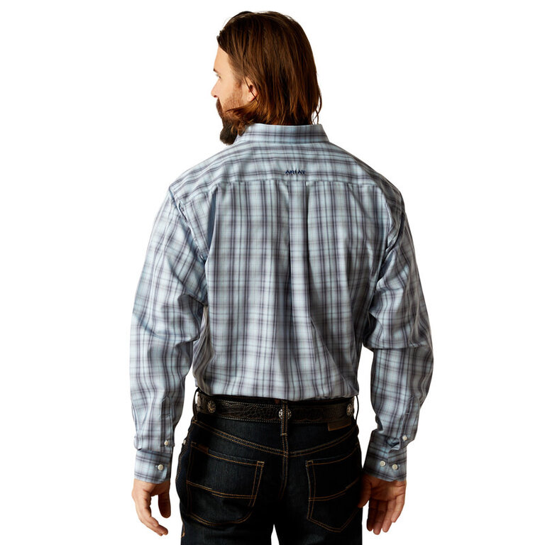 Ariat Ariat Wrinkle Free Lionel L/S Shirt - Light Blue Plaid