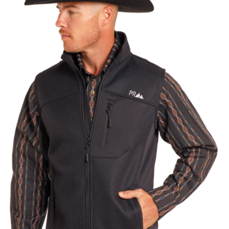 Powder River Powder River By Panhandle Knit Vest - Black