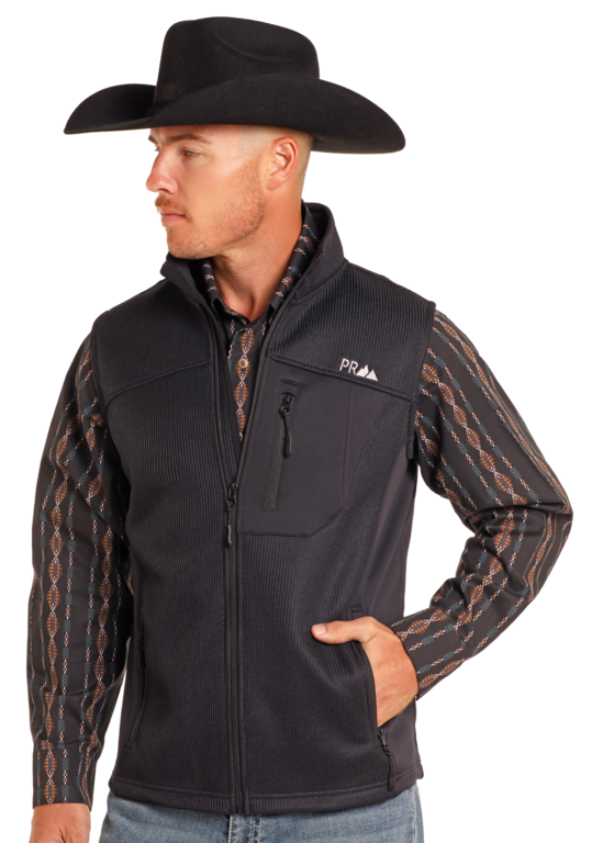 Powder River Powder River By Panhandle Knit Vest - Black