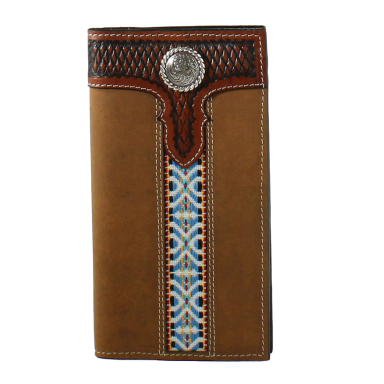 3D 3D Tooled Aztec Rodeo Wallet