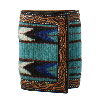 3D 3D Tooled Rug Trifold Wallet