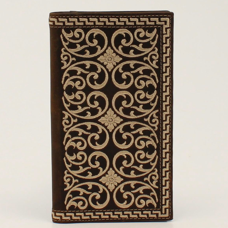 Nocona Nocona Cream Embroidered Rodeo Wallet