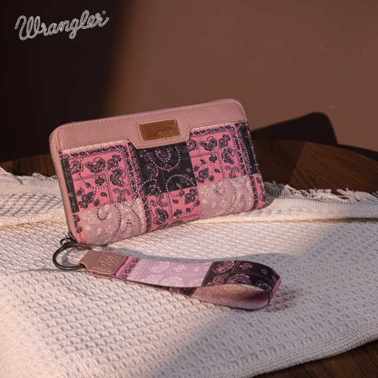 Wrangler Wrangler Bandana Paisley Print Wallet - Pink
