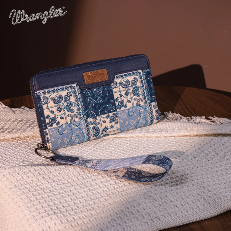 Wrangler Wrangler Bandana Paisley Print Wallet - Jean