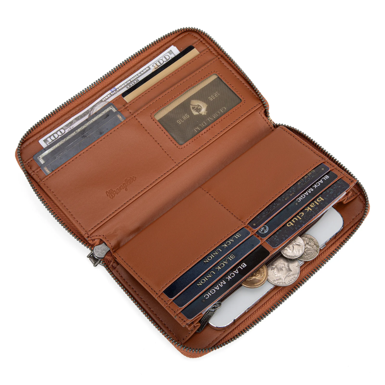 Wrangler Wrangler Bandana Paisley Print Wallet - Brown