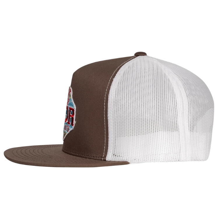 Lazy J Ranch Conquest Classic Cap - Brown/White