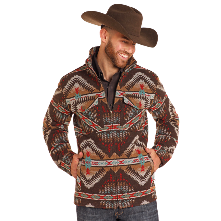Powder River Powder River By Panhandle Jacquard Aztec Jacket