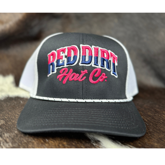 Red Dirt Hat Co Red Dirt Hat Co Western Arch Cap - Black/White