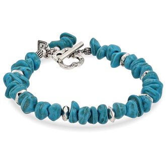 Montana Silversmiths Attitude By Montana Silversmiths Forever Blue Turquoise Bracelet