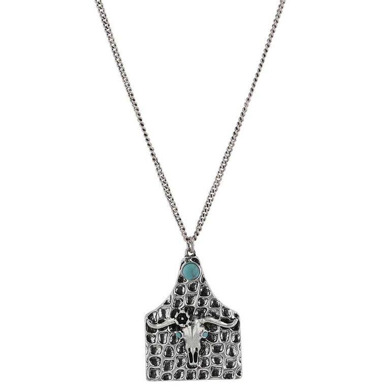 Montana Silversmiths Attitude by Montana Silversmiths On The Ranch Cow Tag Necklace