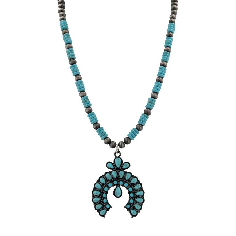 Montana Silversmiths Attitude By Montana Silversmiths Stunning Squash Blossom Necklace