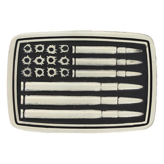 Montana Silversmiths Montana Silversmiths Silver Bullet Flag Buckle