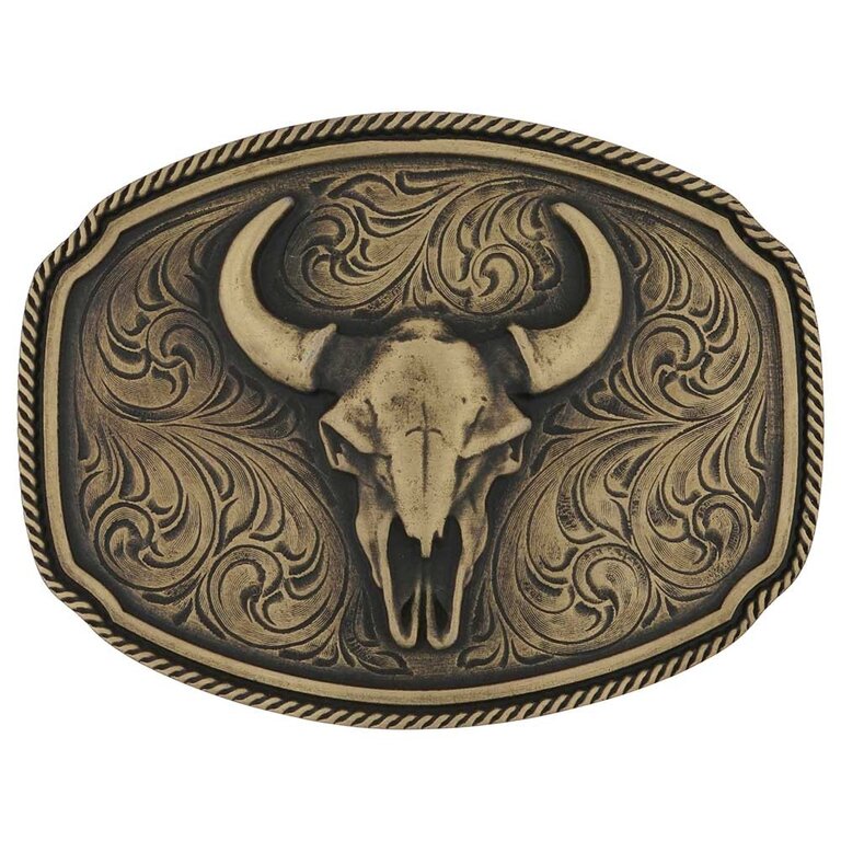 Montana Silversmiths Attitude By Montana Silversmiths Buffalo Skull Buckle