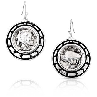 Montana Silversmiths Montana Silversmiths Buffalo Plains Earrings