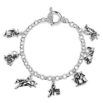 Montana Silversmiths Montana Silversmiths Charms Of The Rodeo Bracelet
