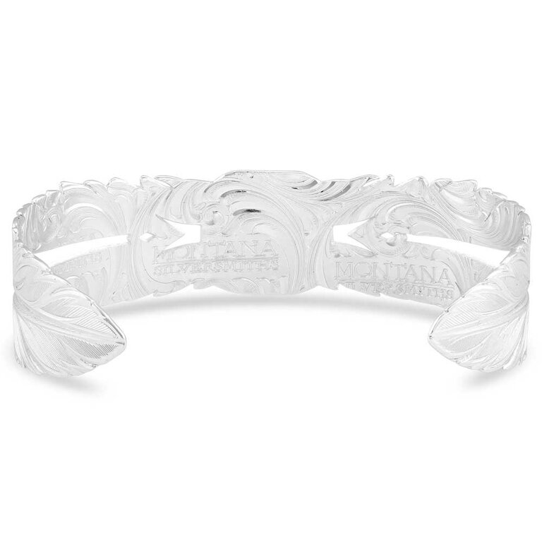 Montana Silversmiths Montana Silversmiths Feather Turquoise Bracelet