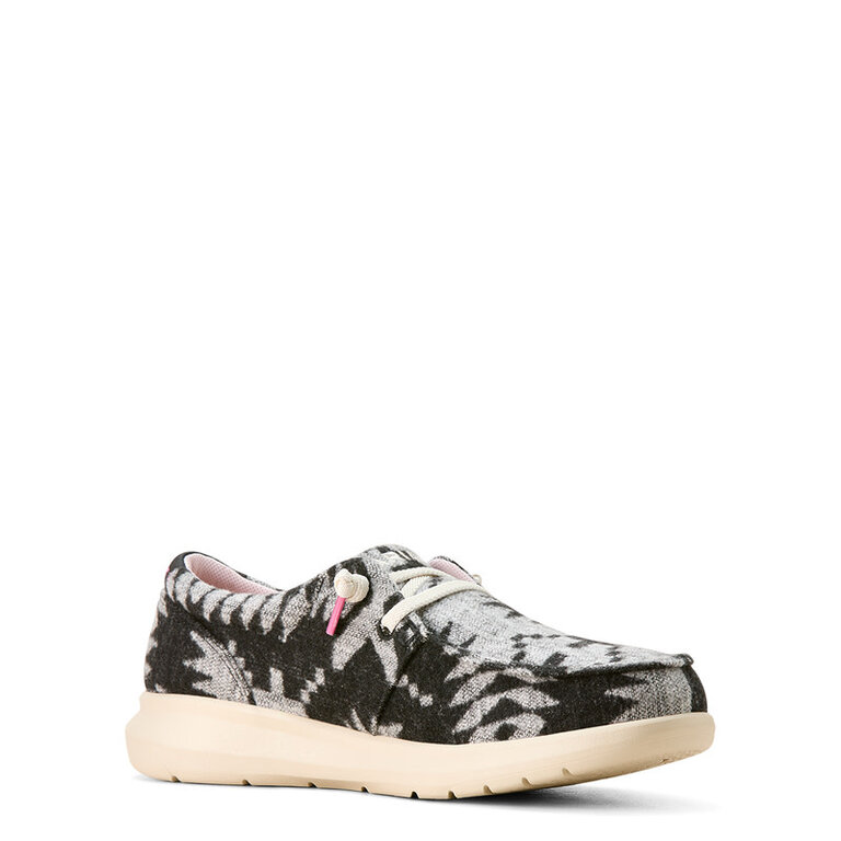 Ariat Ariat Hilo Black And White Flannel Blanket