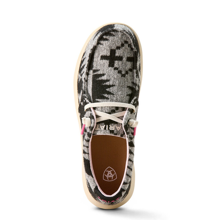 Ariat Ariat Hilo Black And White Flannel Blanket