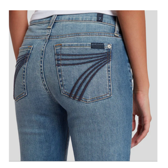 7 For All Mankind 7 For All Mankind Dojo Tailorless Jeans - Distressed Authentic Light Wash