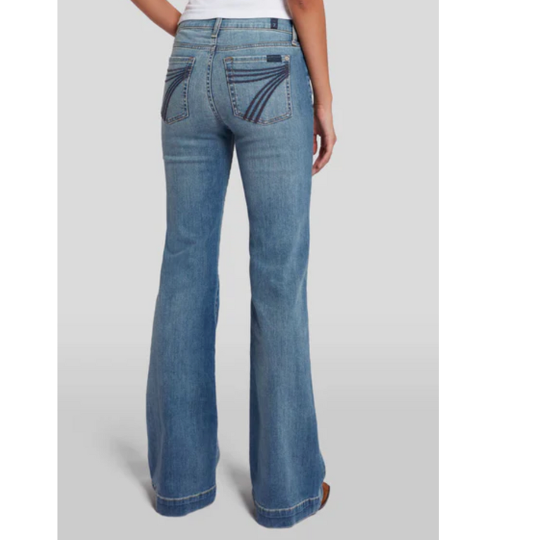 7 For All Mankind 7 For All Mankind Dojo Tailorless Jeans - Distressed Authentic Light Wash