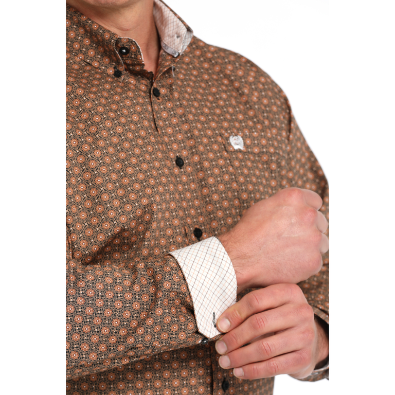 Cinch Cinch L/S Shirt - Brown Pattern