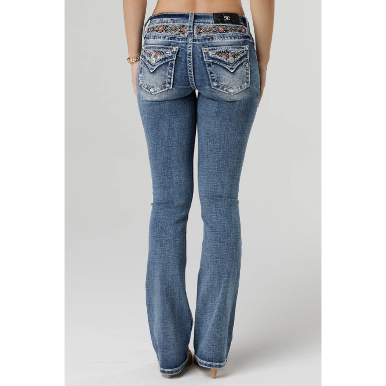 Miss Me Miss Me Mid-Rise Boot Cut Jeans - Autumn Rhapsody Pocket