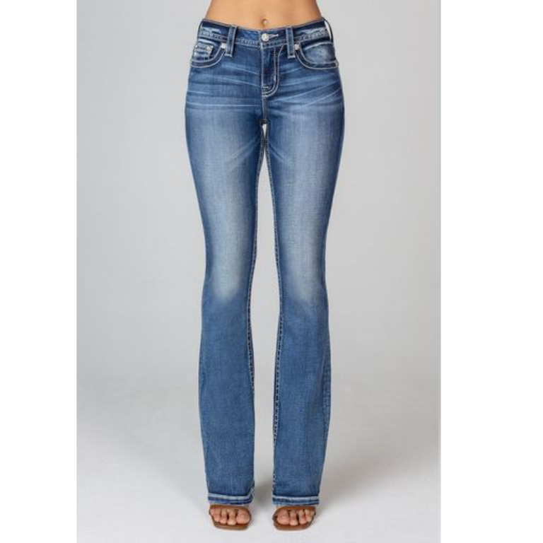 Miss Me Miss Me Midrise Boot Cut Jeans - 34" Inseam