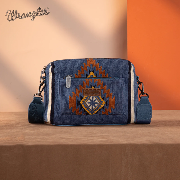 Wrangler Wrangler Southwestern Knitted Mini Crossbody - Jean
