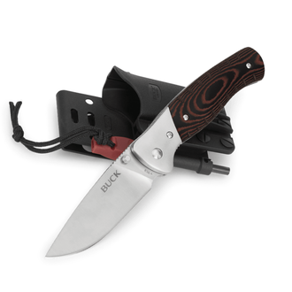 Buck Buck 836 Folding Selkirk Knife - Brown/Black Micarta