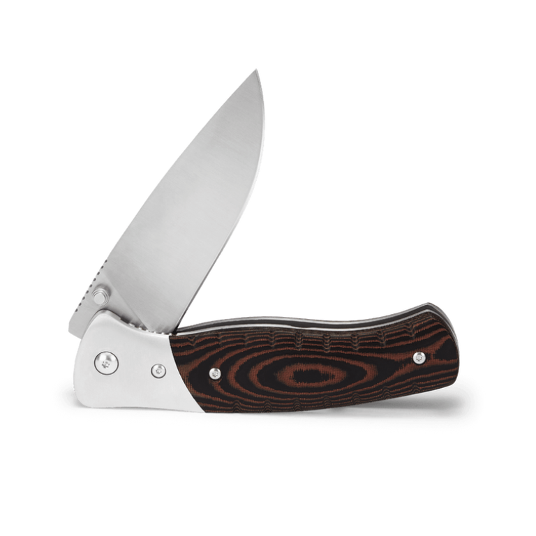 Buck Buck 836 Folding Selkirk Knife - Brown/Black Micarta