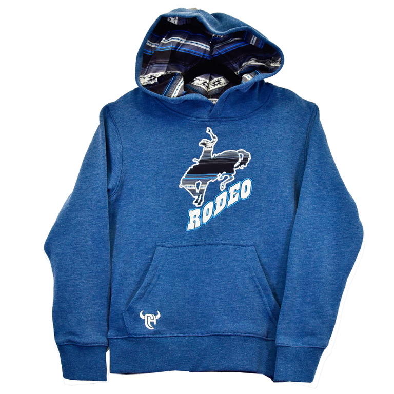 Cowboy Hardware Cowboy Hardware Rodeo Bronc Hoodie -  Toddler - Slate Blue