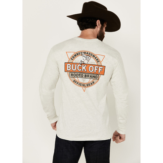Cowboy Hardware Cowboy Hardware Buck Off L/S Tshirt - Oatmeal Heather