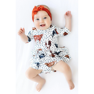 Mila & Rose Mila & Rose Moo Meadows Twirl Bodysuit