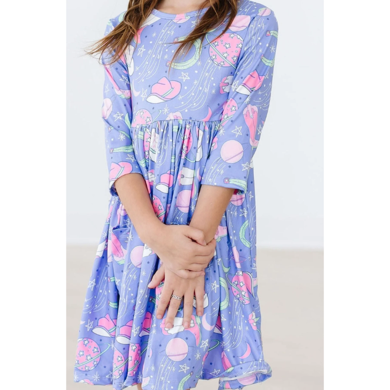 Mila & Rose Mila & Rose Neon Moon 3/4 Sleeve Twirl Dress