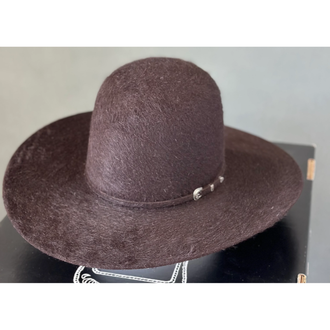 Rodeo King 10X Grizzly Hat - Black Cherry
