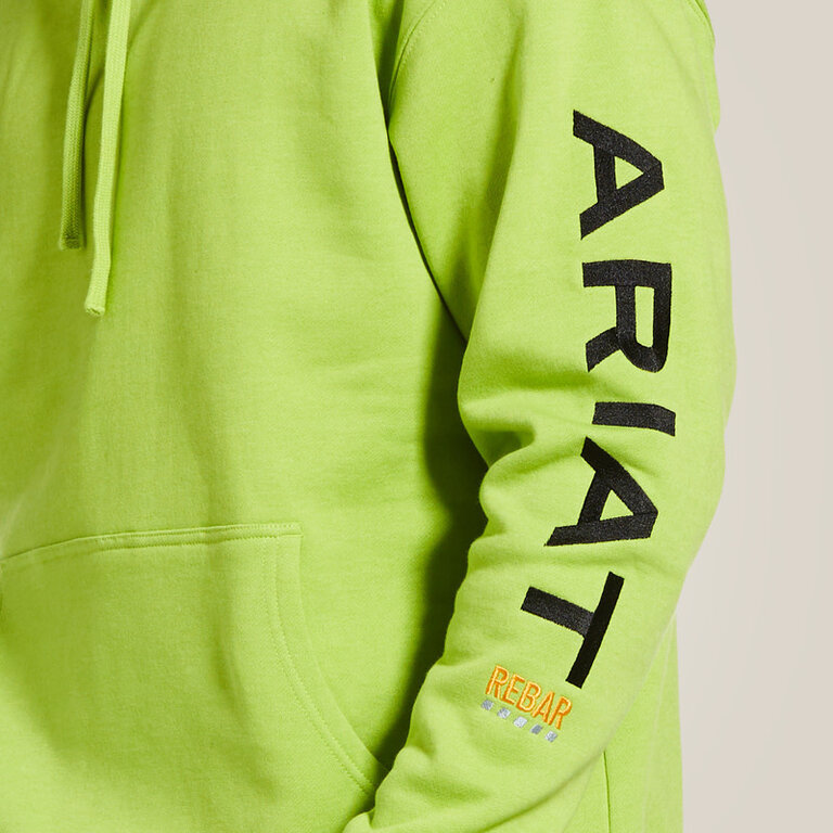 Ariat Ariat Rebar Graphic Hoodie - Lime Heather/Black