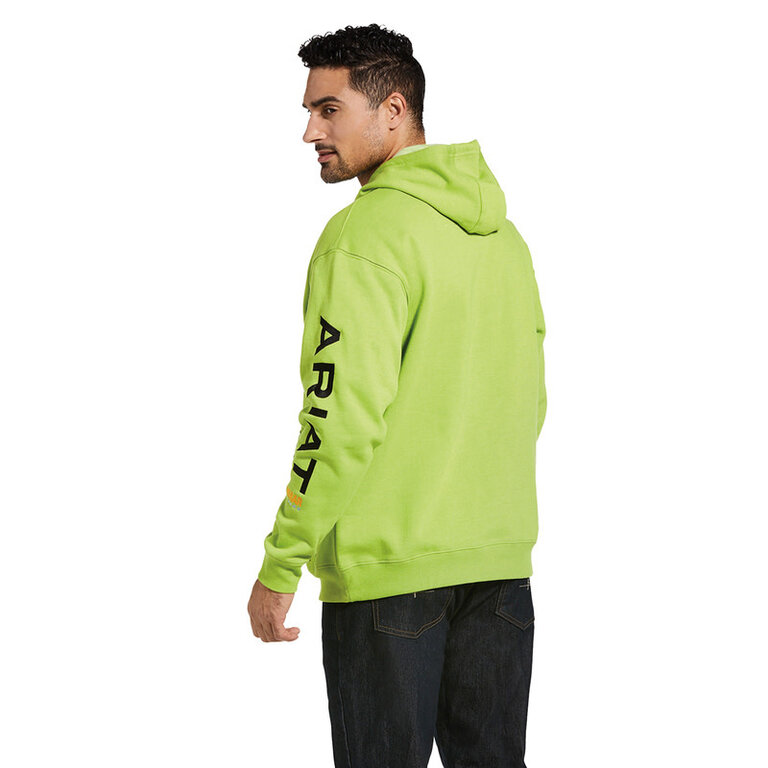 Ariat Ariat Rebar Graphic Hoodie - Lime Heather/Black