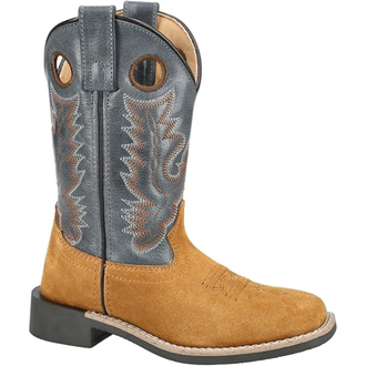 Smoky Mountain Roughout Boot - Tan/Blue