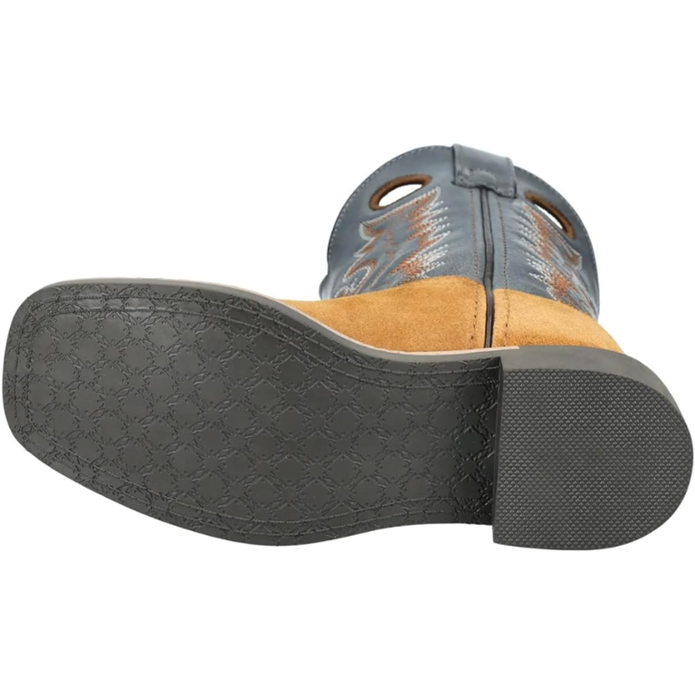 Smoky Mountain Roughout Boot - Tan/Blue
