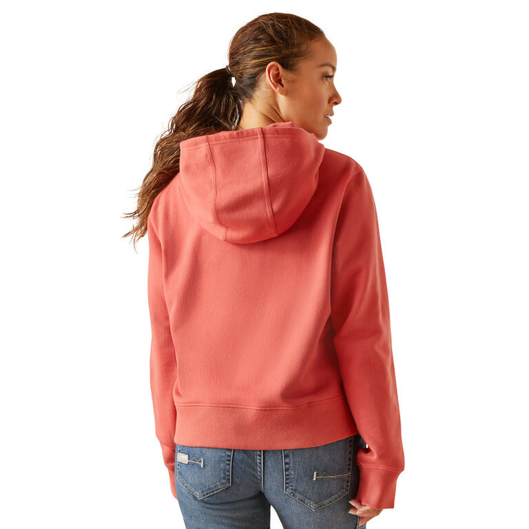 Ariat Ariat Rebar Lightweight Cropped Hoodie - Mineral Red