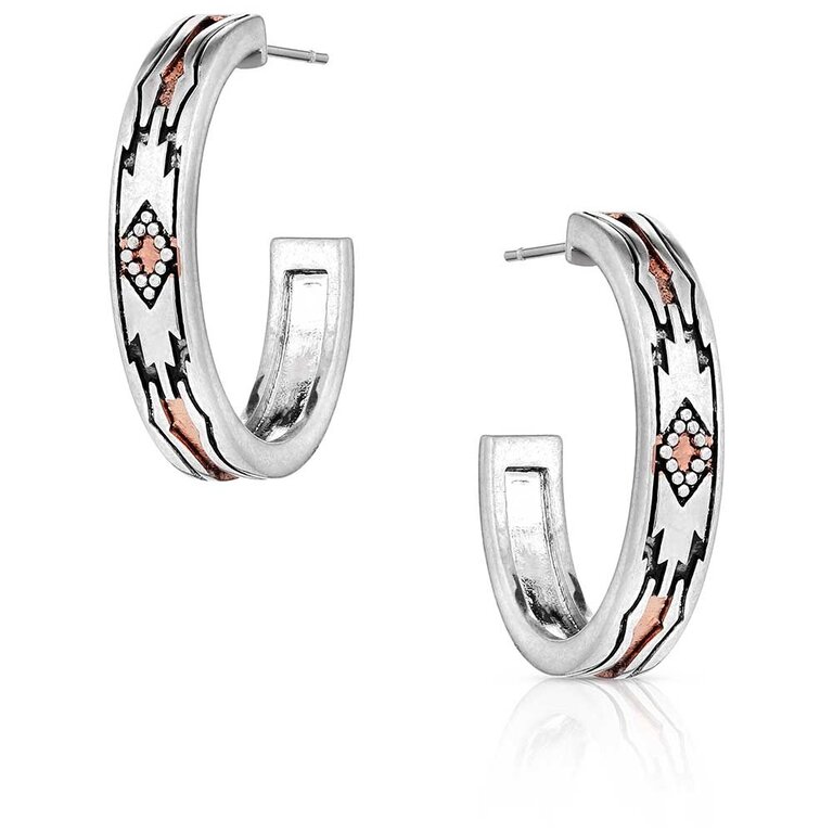 Montana Silversmiths Montana Silversmiths Western Sands Hoop Earrings
