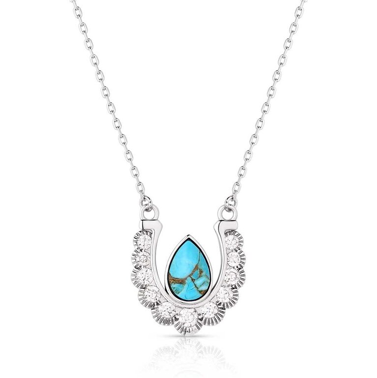 Montana Silversmiths Montana Silversmiths Crystal Trot Turquoise Necklace
