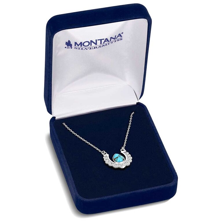 Montana Silversmiths Montana Silversmiths Crystal Trot Turquoise Necklace