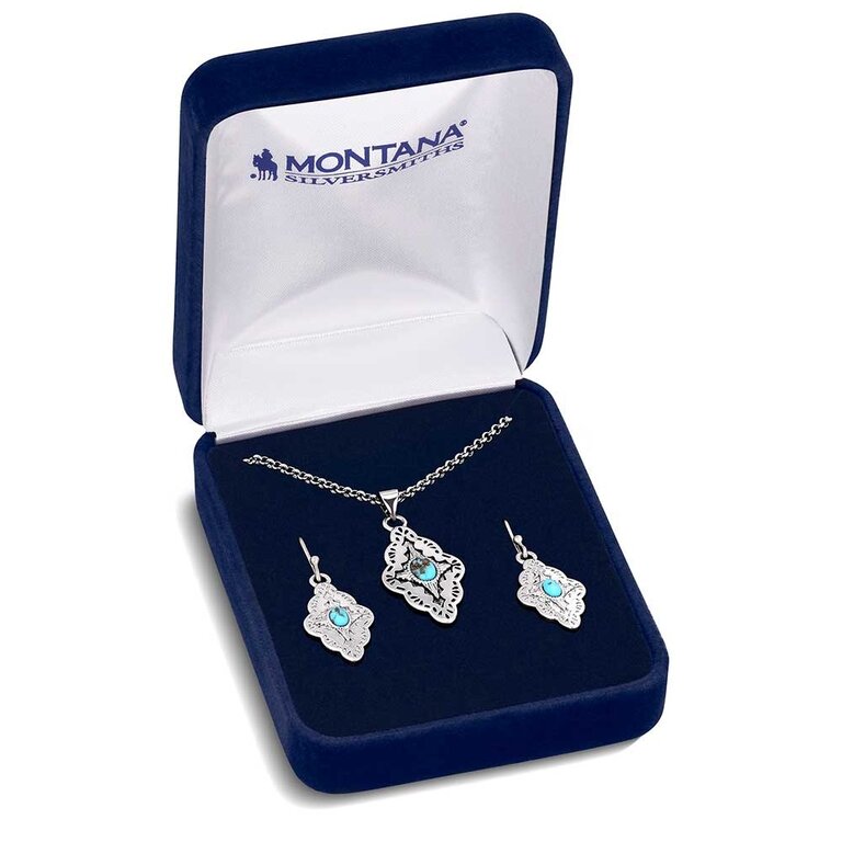 Montana Silversmiths Montana Silversmiths Montana Skies Turquoise Jewelry Set