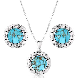 Montana Silversmiths Montana Silversmiths Inner Love Turquoise Jewelry Set