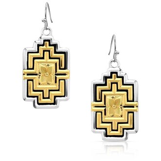 Montana Silversmiths Montana Silversmiths Rise Above Geometric Earrings