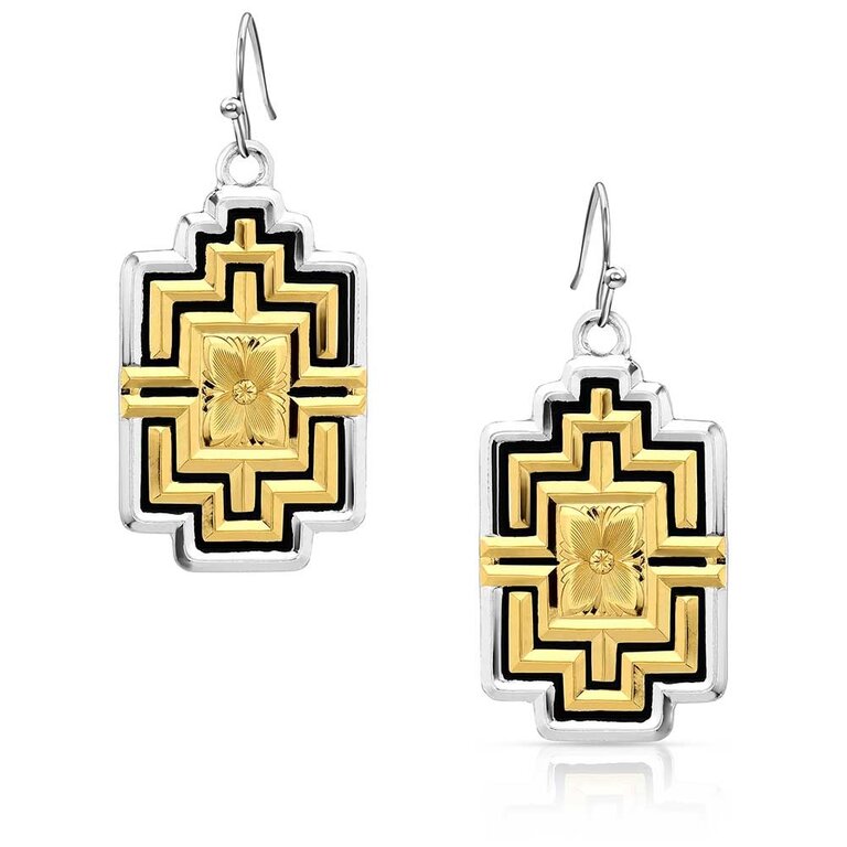Montana Silversmiths Montana Silversmiths Rise Above Geometric Earrings